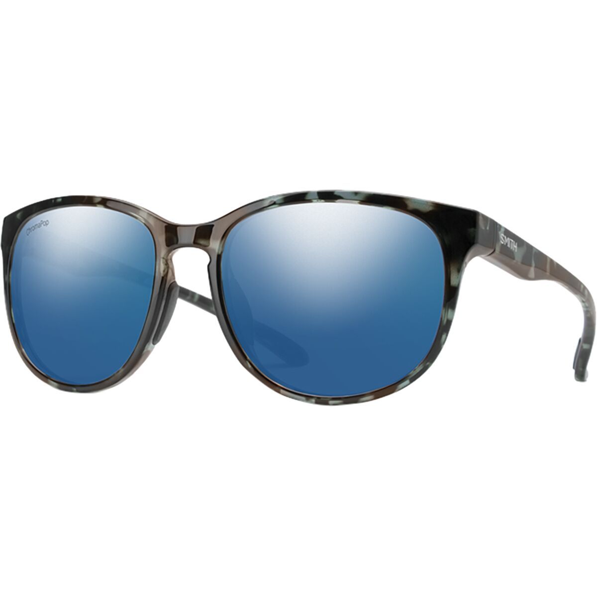 Smith Lake Shasta ChromaPop Polarized Sunglasses in Sky Tortoise / ChromaPop Polar Blue Mirror