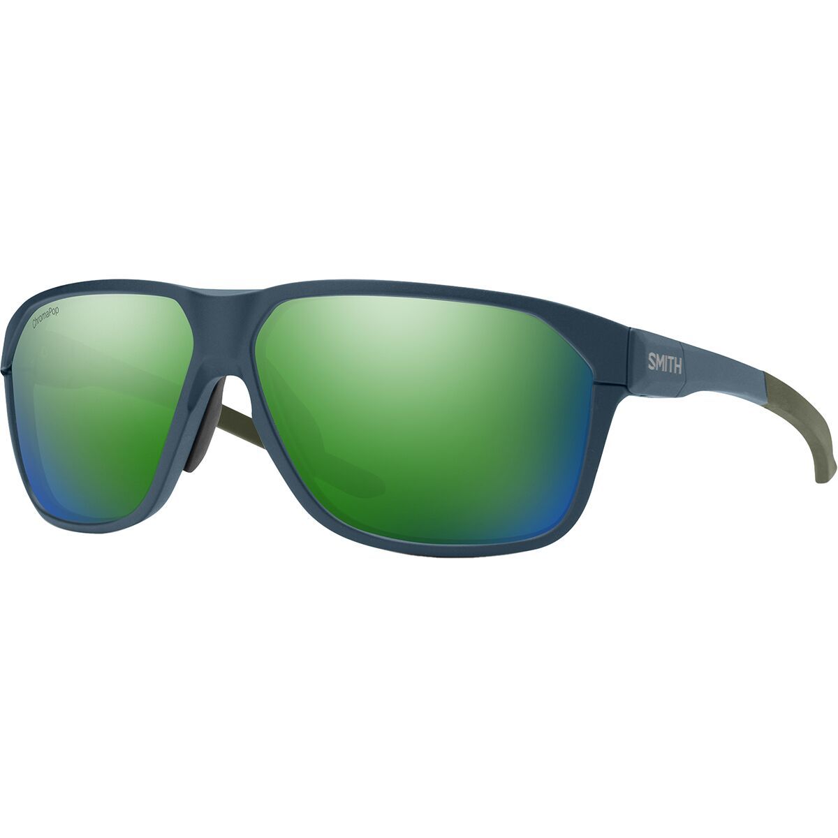 Smith Leadout Pivlock Polarized Sunglasses in White / ChromaPop Black