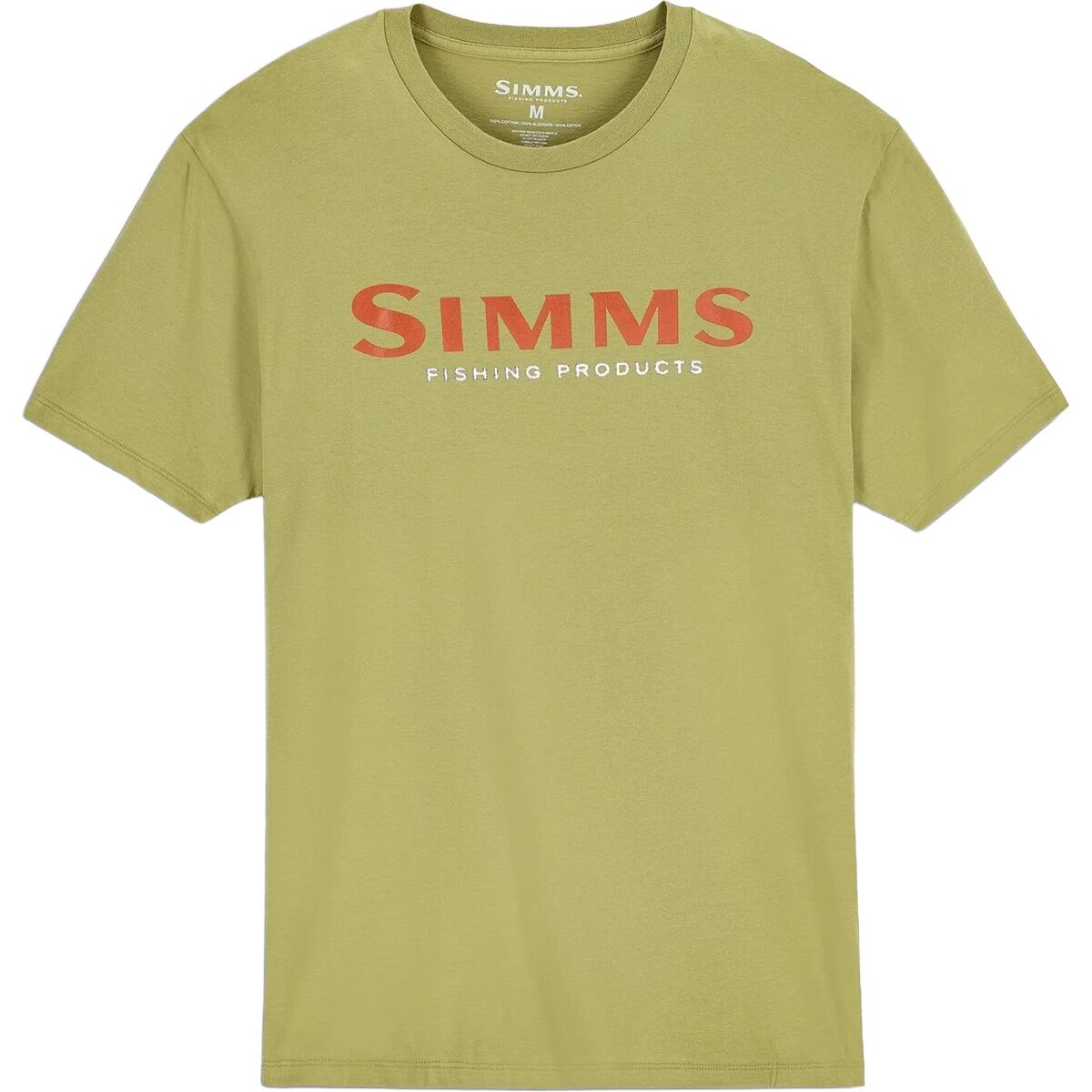 Men's Simms Logo T-Shirt in Tent Green - Size: XL