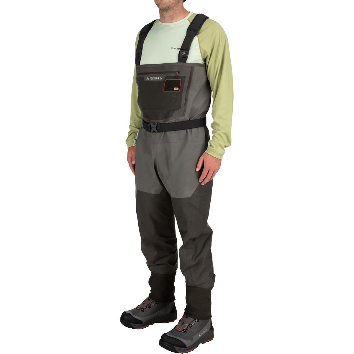 Simms Simms Men's G3 Guide Stockingfoot Wader in Gunmetal - Size: M/King Short - $487.50 at Steep and Cheap
