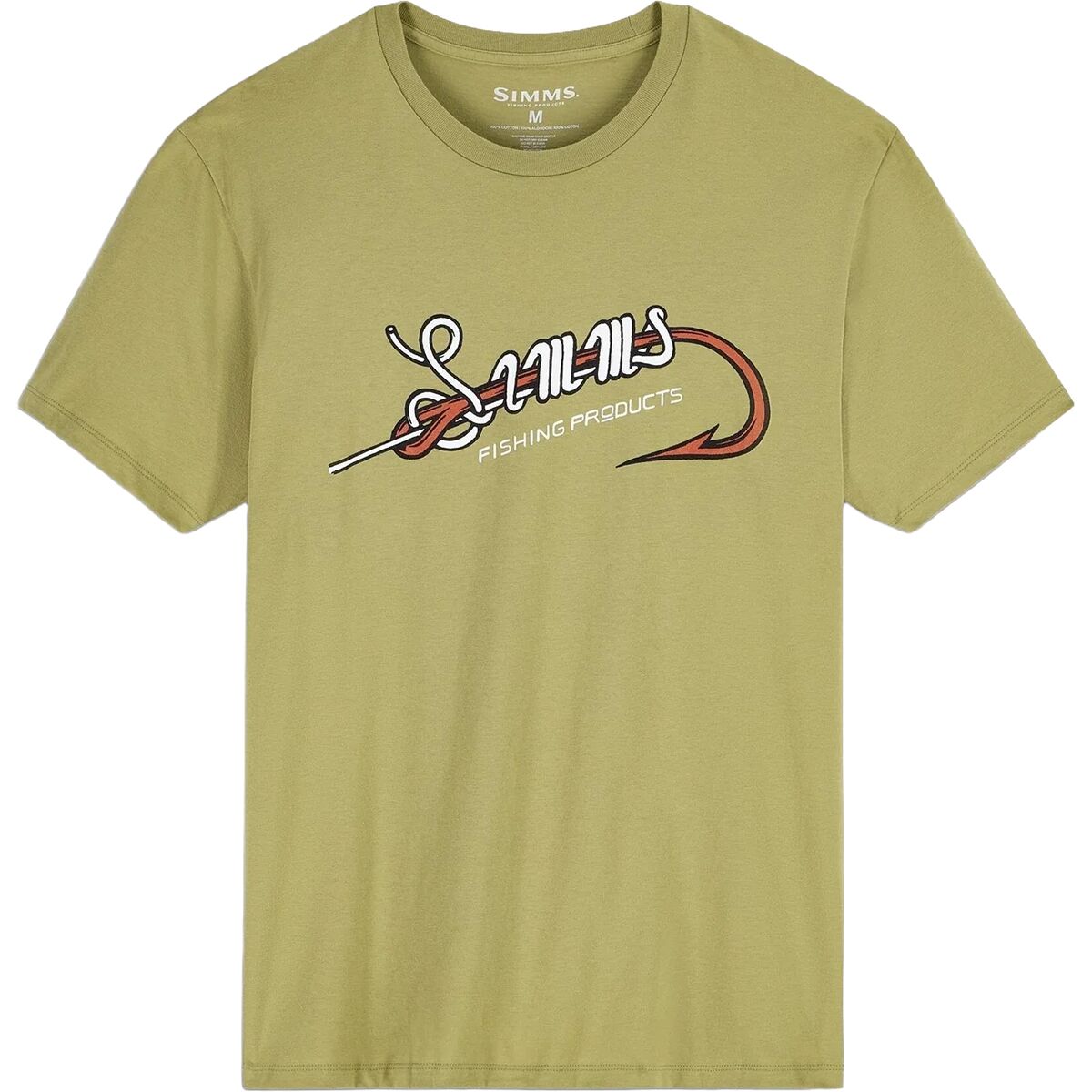 Simms Men's Hook & Loop T-Shirt in Tent Green - Size: XXL
