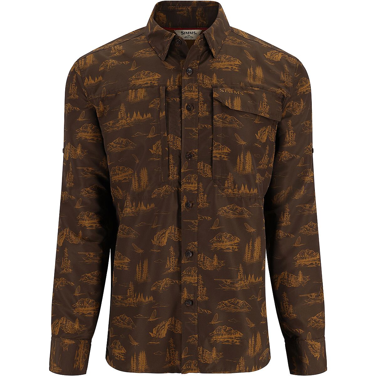 Simms Simms Men's Guide Shirt in Hickory Mayfly Print - Size: XXL - $64.97 at Steep and Cheap