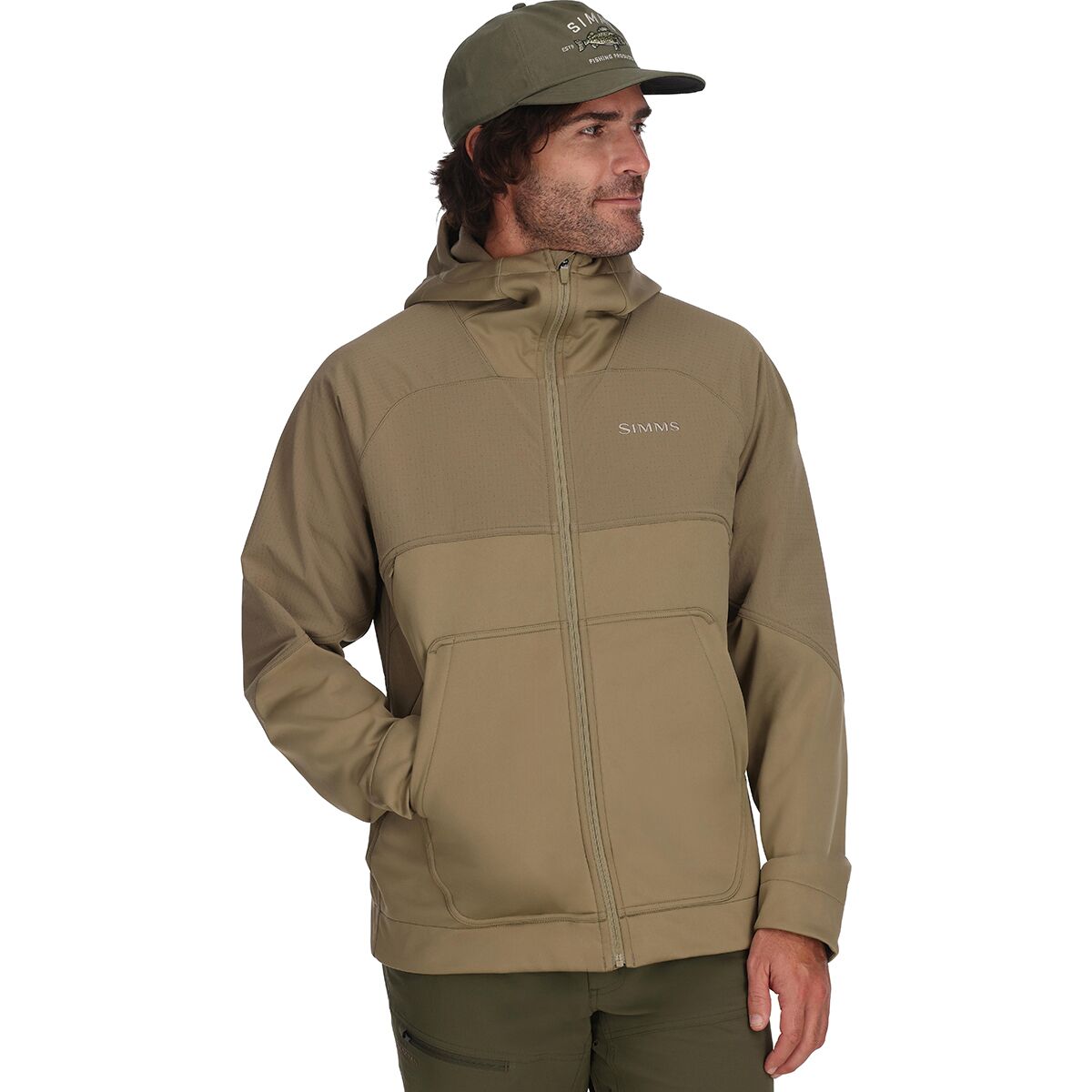 Simms Men's Saginaw Hoodie in Bay Leaf - Size: Small