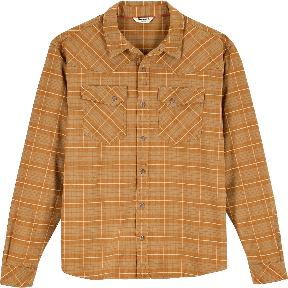 Simms Simms Men's Brackett Flannel Shirt in Drummond Plaid: Cobia - Size: XL - $65.00 at Steep and Cheap