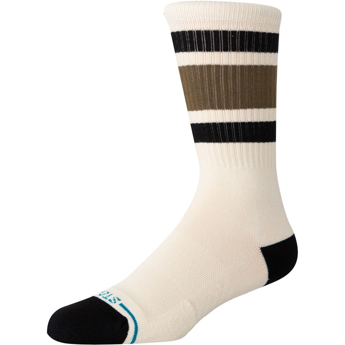 Stance Boyd ST Silver Sock in Olive - Size: Medium