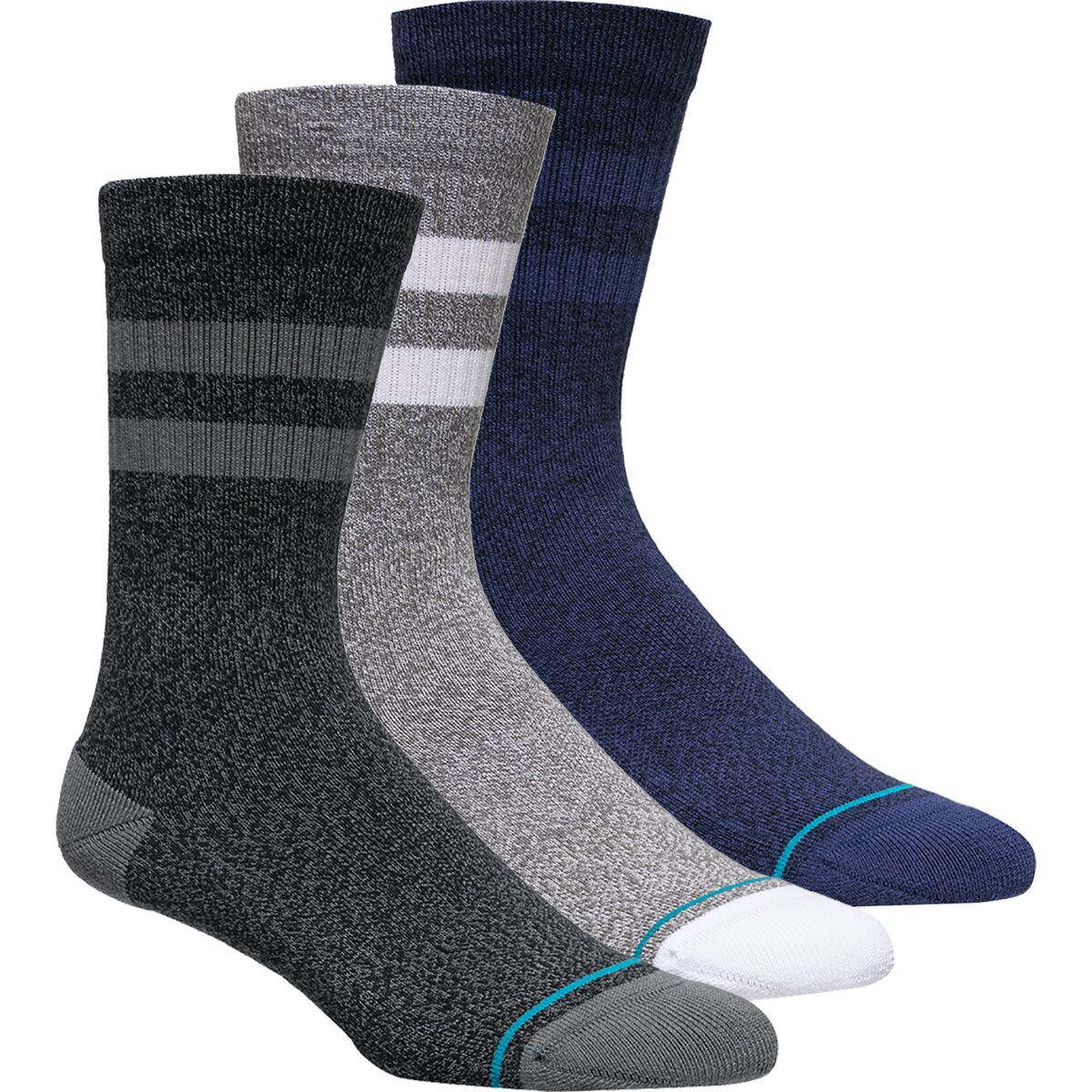 Stance The Joven Sock - 3-Pack in Grey - Size: Small