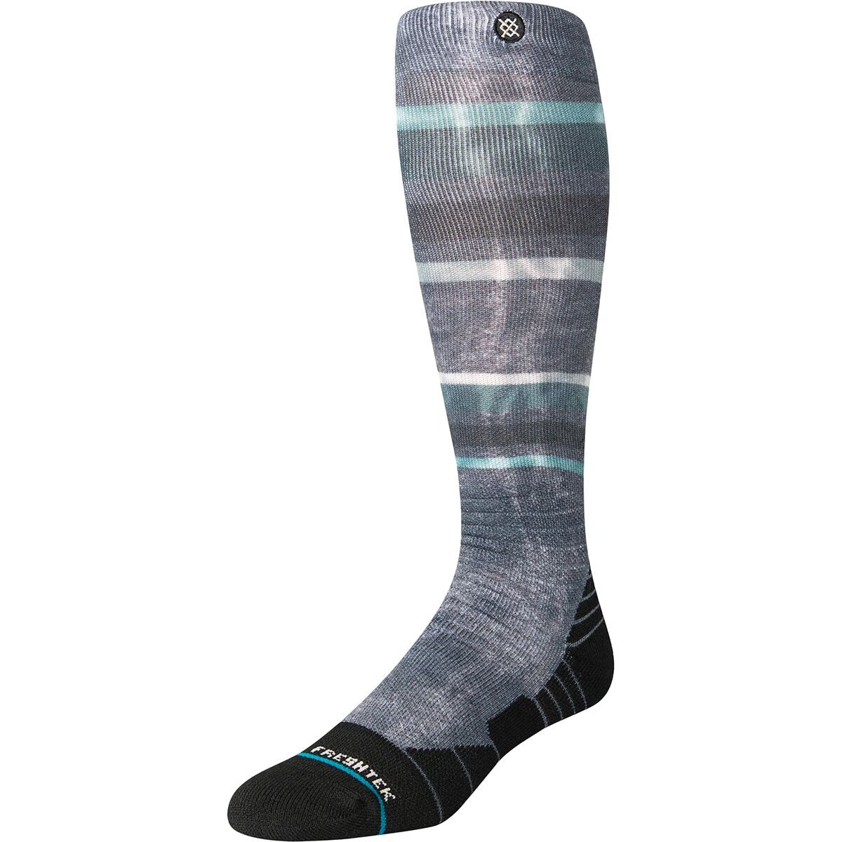 Stance Brong Snow Sock in Grey / Red - Size: Medium