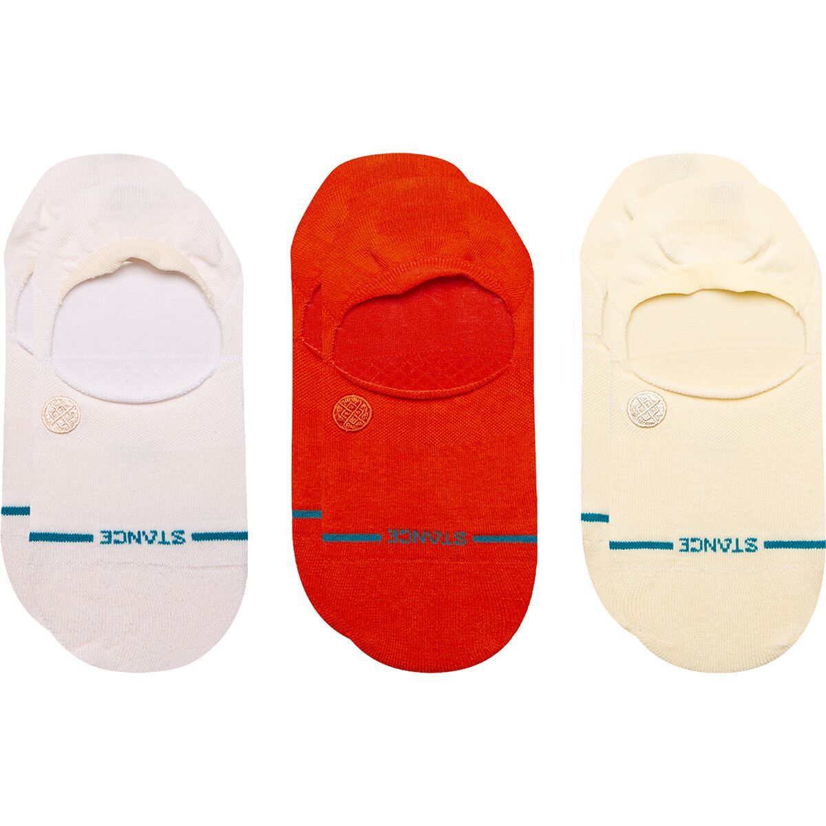 Stance Icon No-Show Sock 3-Pack in Oatmeal - Size: Medium