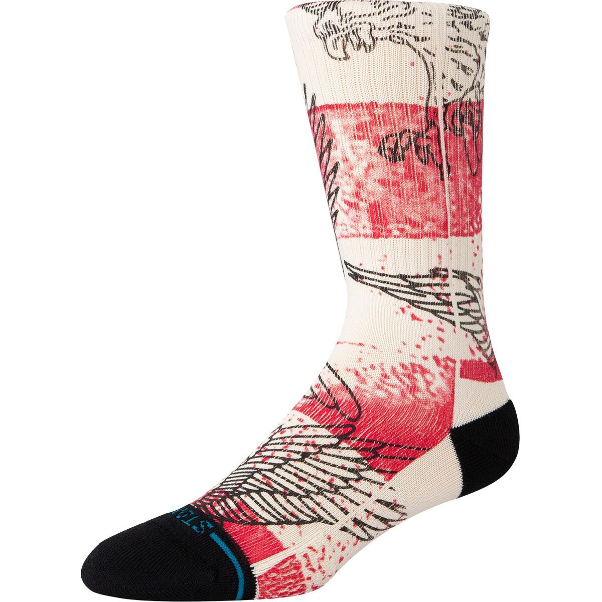 Stance The United Crew Sock in Red - Size: Medium