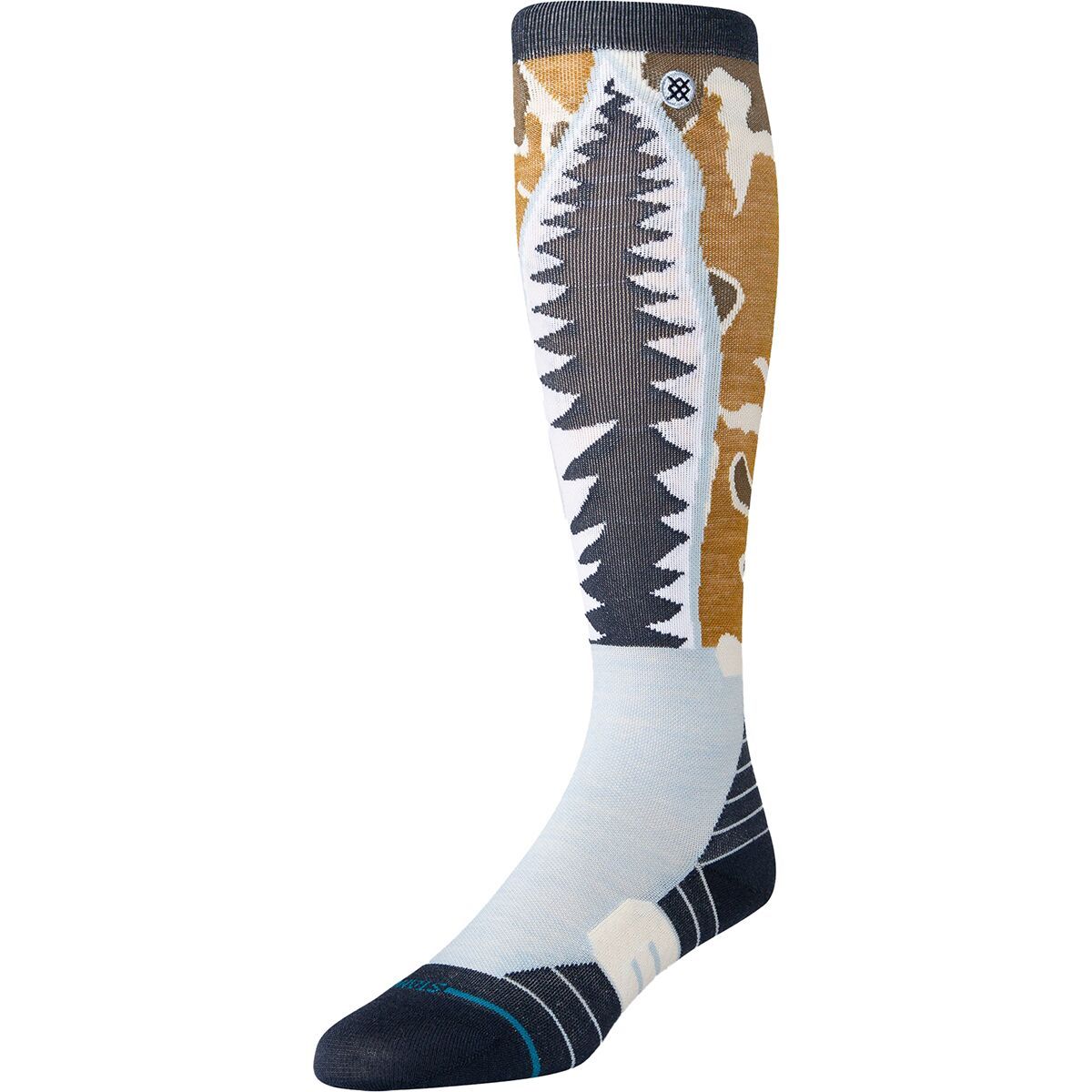 Stance Warbird Ultralight Performance Wool Snow OTC Sock in Ice Blue - Size: Medium