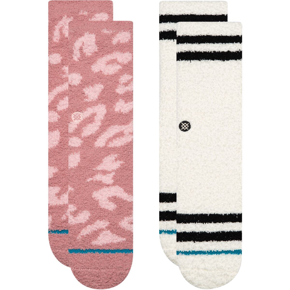 Stance Women's Purrfect Crew Sock - Box Set in Dusty Rose - Size: Medium