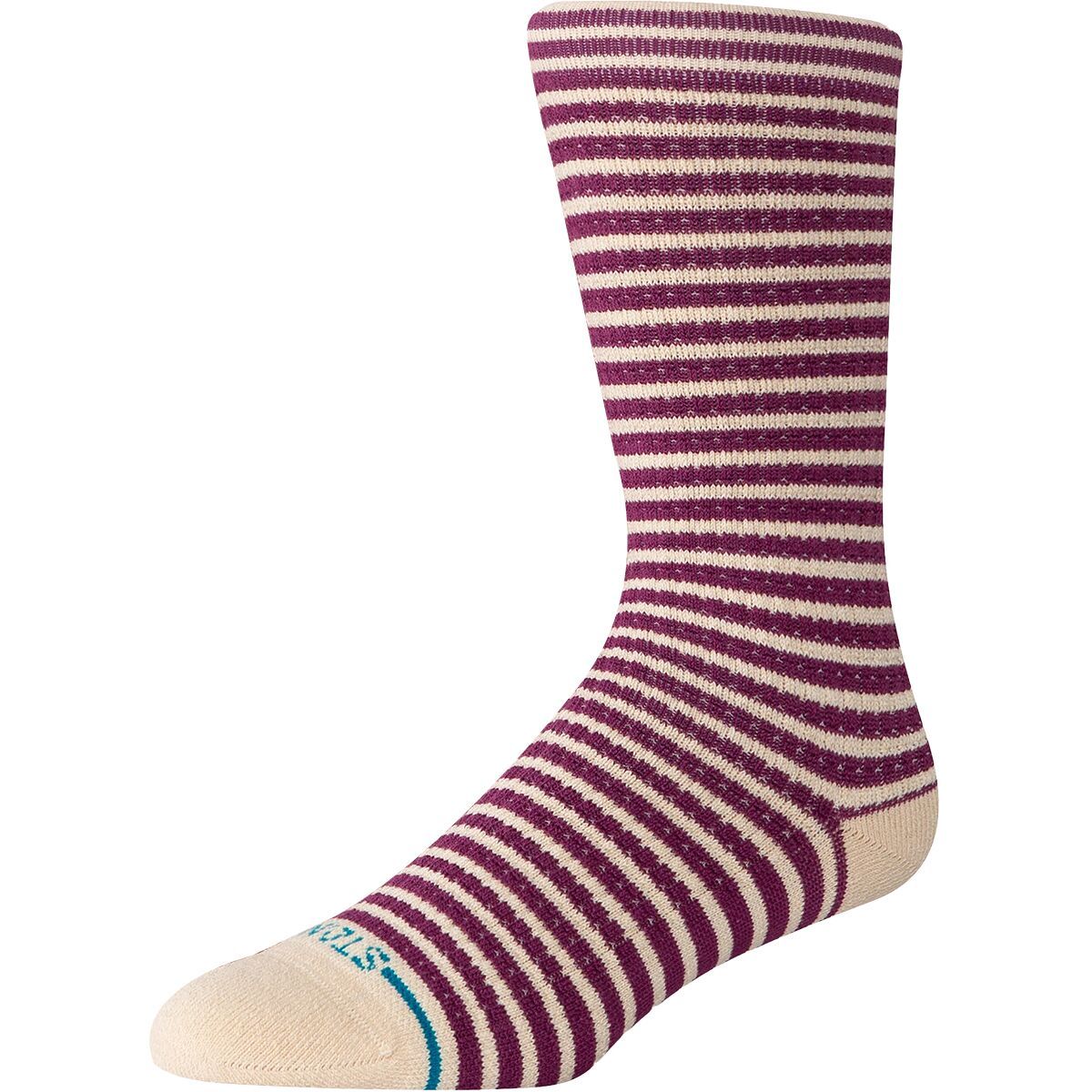 Stance Gregor Butter Blend Crew Sock in Grape - Size: Large