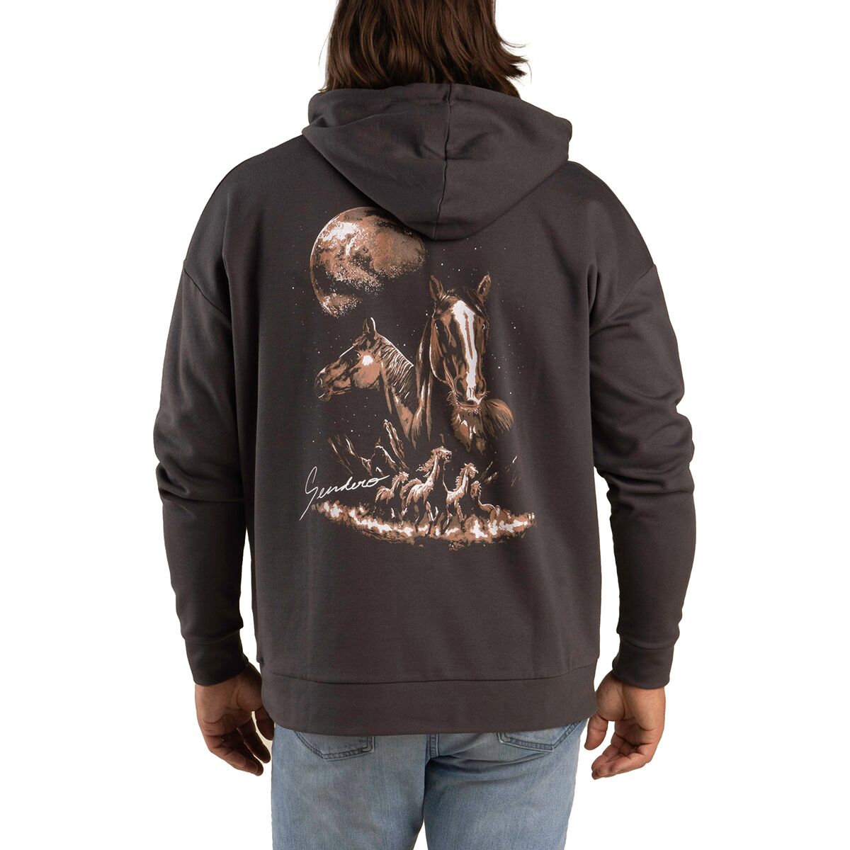 Sendero Provisions Co. Sendero Provisions Co. Midnight Riders Hoodie in Vintage Black - Size: Small - $37.92 at Steep and Cheap