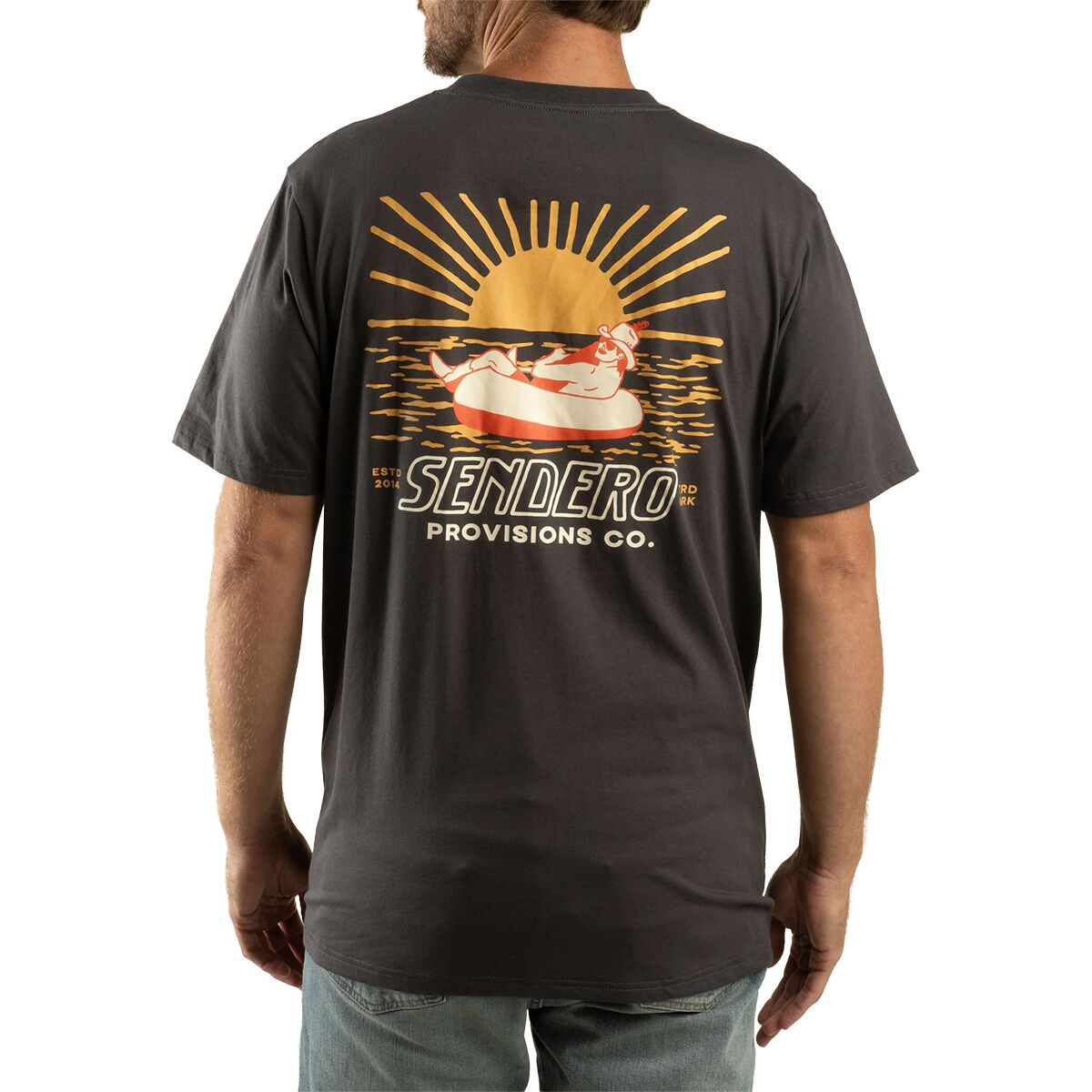 Sendero Provisions Co. Out Yonder T-Shirt in Charcoal - Size: Small