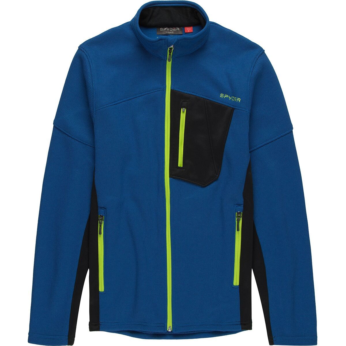 Spyder Men's Bandit Full-Zip Sweater in Volcano Black - Size: Small
