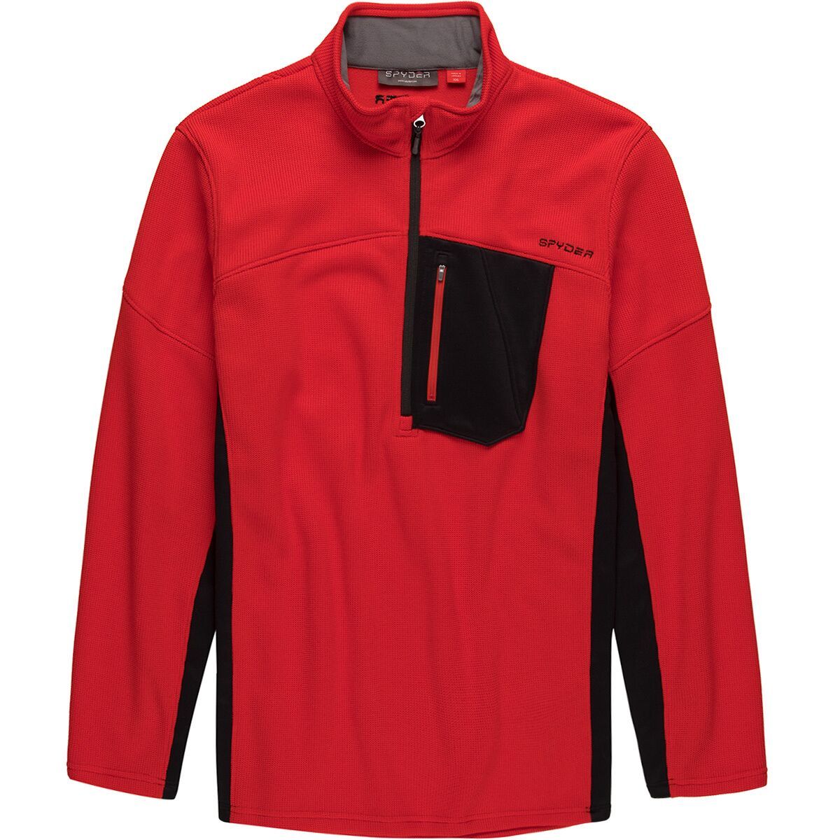 Spyder Men's Bandit Half-Zip Sweater in Collegiate Black - Size: Small
