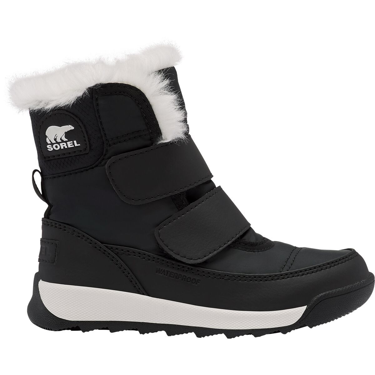 SOREL Whitney II Strap Boot - Toddler Girls' in Jet / Poppy red - Size: 4