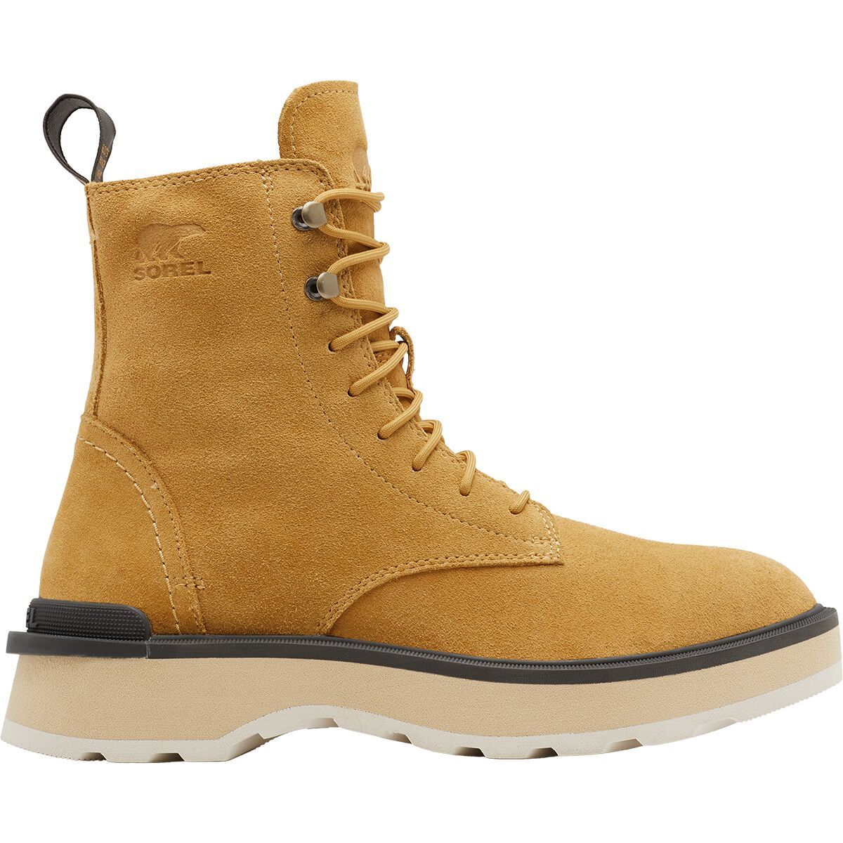 SOREL Women's Hi-Line Lace Boot in Geo Yellow / Jet - Size: 11