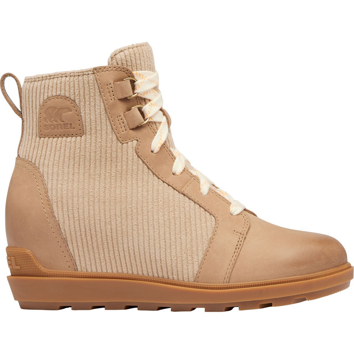 SOREL Women's Evie II NW Lace Boot in Dusty Tan / Gum 2 - Size: 7