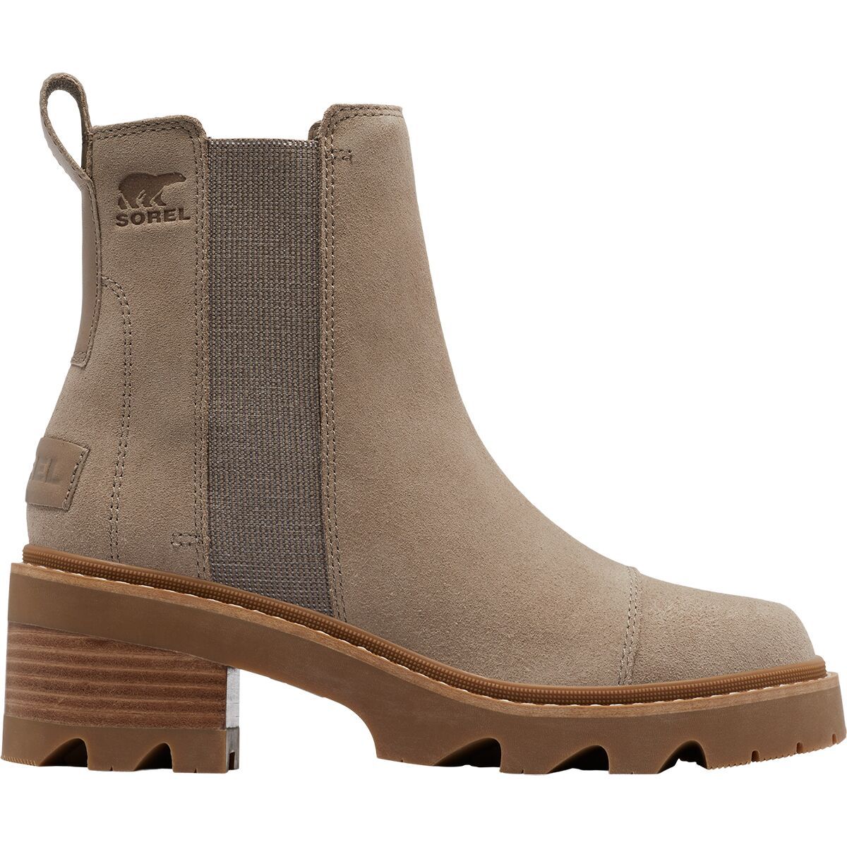 SOREL Women's Joan Now Chelsea Boot in Omega Taupe / Gum 2 - Size: 8.5