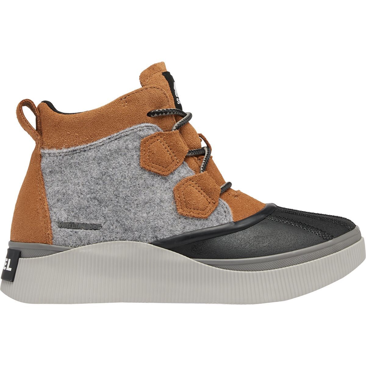 SOREL Women's Out N About IV Classic Felt Suede WP Boot in Taffy / Dove - Size: 9.5