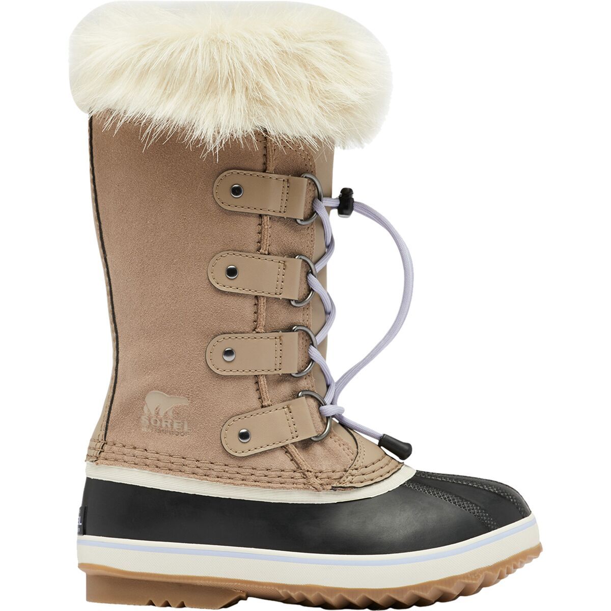 SOREL Boy's Joan Of Arctic WP Boot in Omega Taupe / Gum 2 - Size: 1