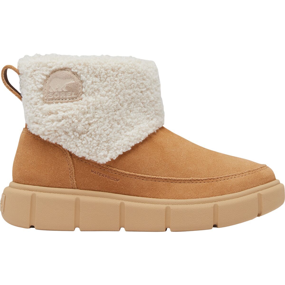 Boy's Sorel Explorer III Slip-On CZY WP Boot in Tawny Buff / Natural - Size: 1