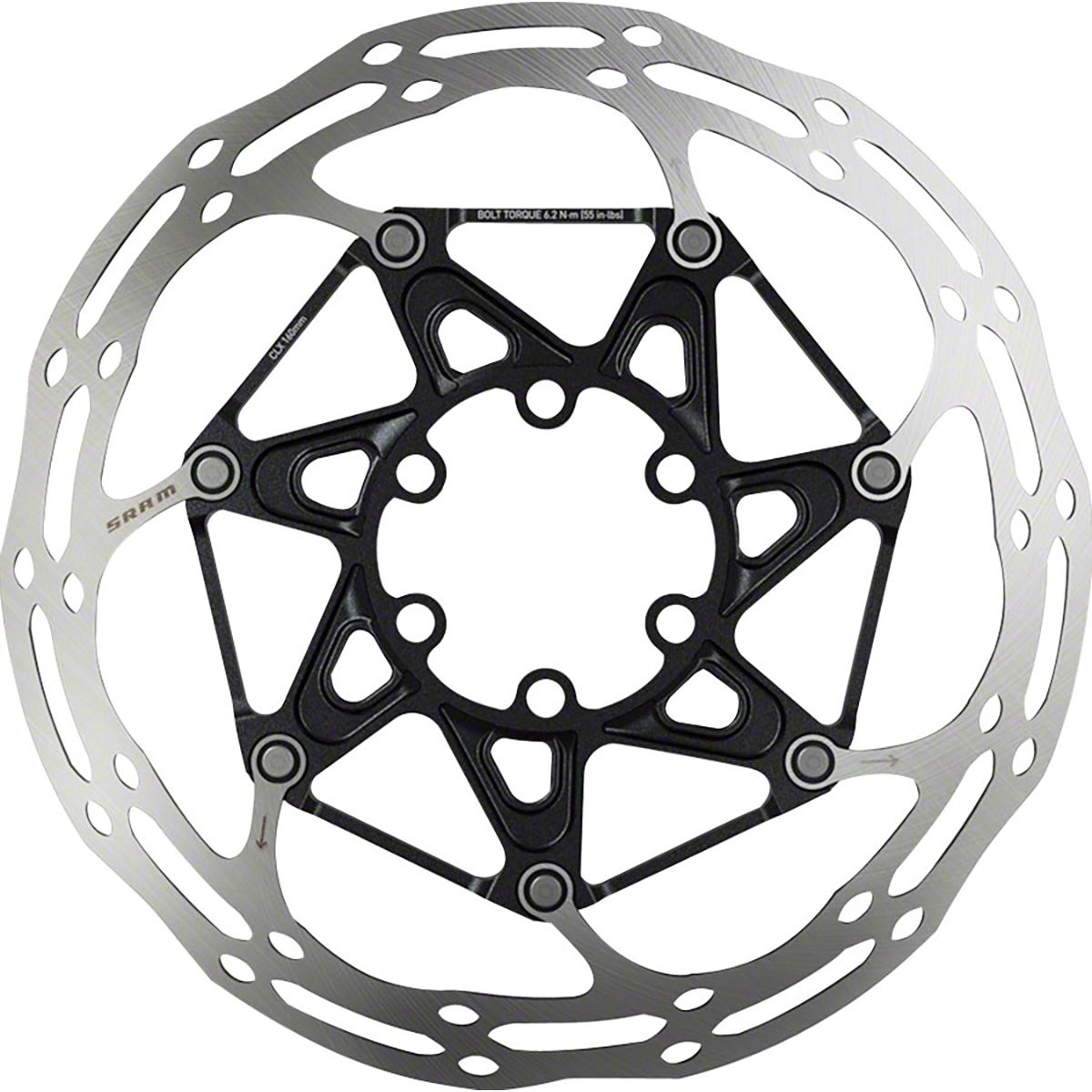 SRAM SRAM CenterLine X Rounded Rotor in Silver - Size: 140mm - $73.15 at Steep and Cheap