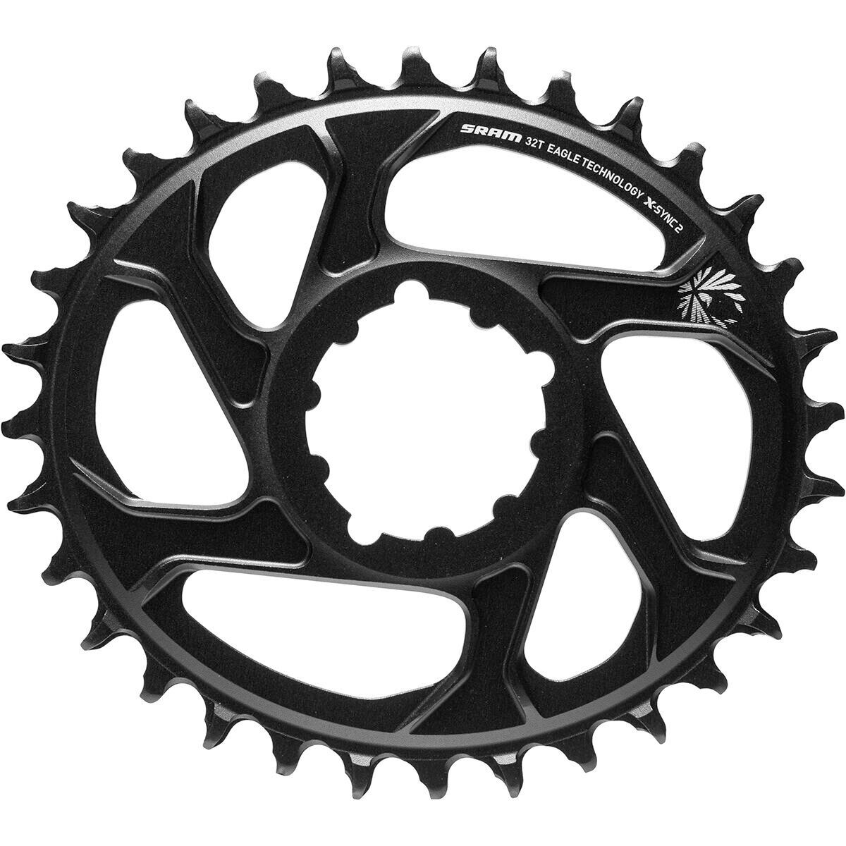 SRAM X-Sync 2 Eagle 12-Speed Direct Mount Oval Chainring - Boost in Black - Size: 32T/3mm Offset