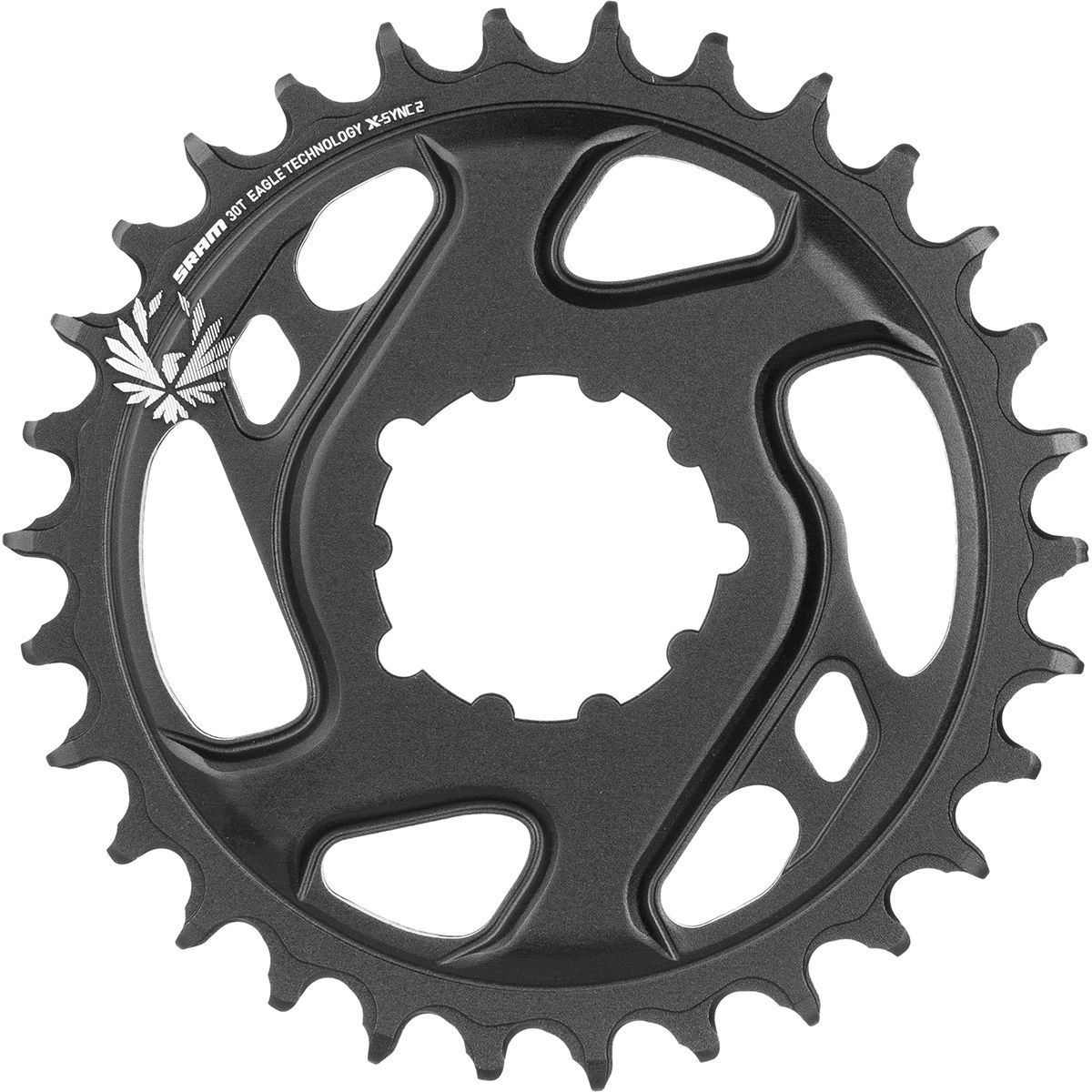 SRAM X-Sync 2 Eagle Cold Forged Direct Mount Chainring in Black - Size: 30T/3mm Offset