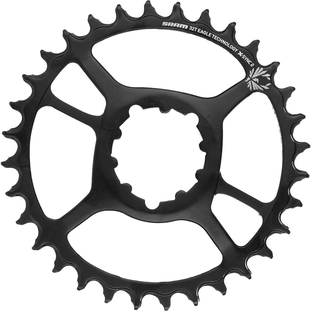 SRAM X-Sync 2 Steel Direct Mount Chainring in Black - Size: 34T/6mm Offset