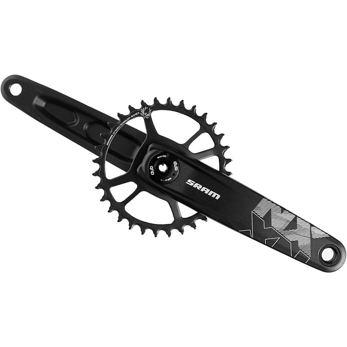 SRAM NX Eagle DUB Crankset in Black - Size: 170mm/32T