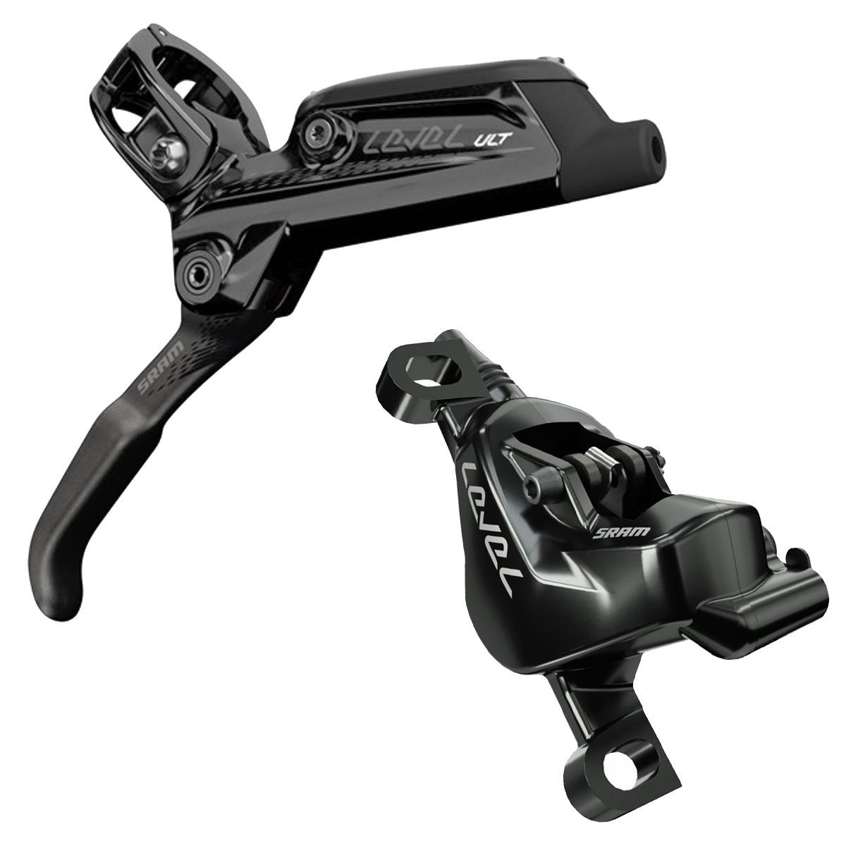 SRAM Level Ultimate Disc Brake in Black / Rainbow - Size: Rear/2000mm