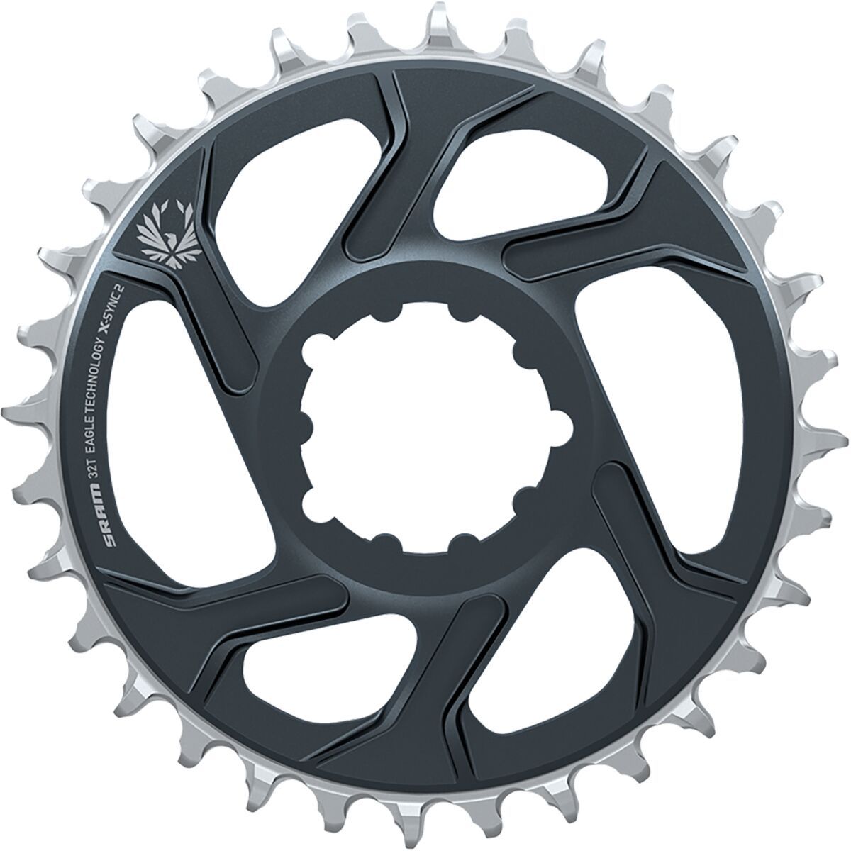 SRAM X-Sync 2 Eagle 12-Speed Direct Mount Chainring in Lunar, Polar Grey - Size: 34T/6mm Offset