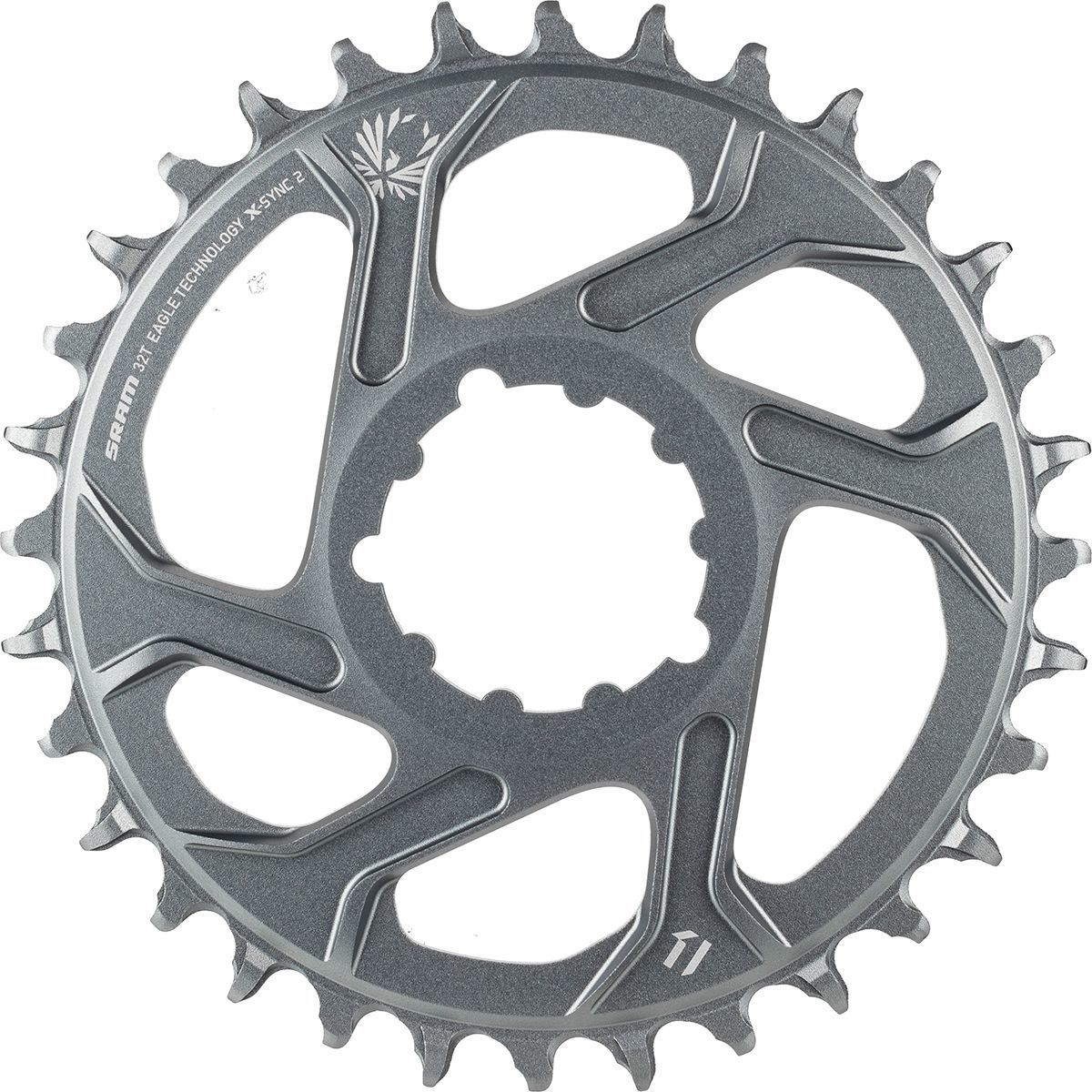 SRAM X-Sync 2 Eagle 12-Speed Direct Mount Chainring - Boost in Polar Grey - Size: 34T/3mm Offset
