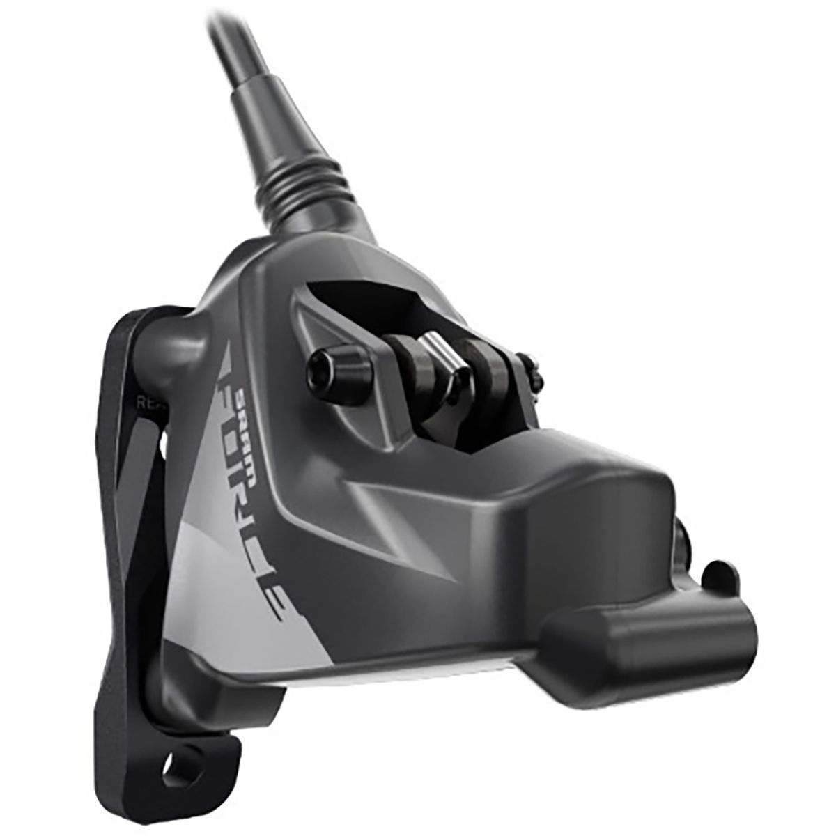 SRAM Force eTap AXS HRD Disc Brake Caliper in Grey - Size: Flat Mount