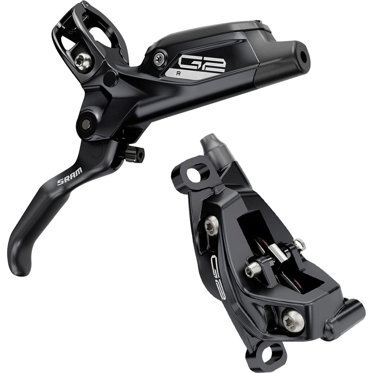 SRAM G2 R Disc Brake in Gloss Black, Anodized - Size: Rear
