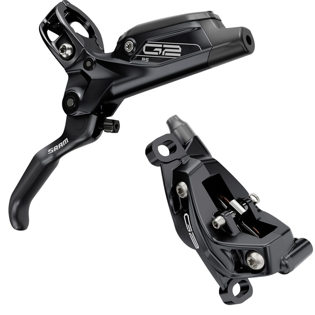 SRAM G2 RS (A1) Disc Brake in Gloss Black, Anodized - Size: Rear