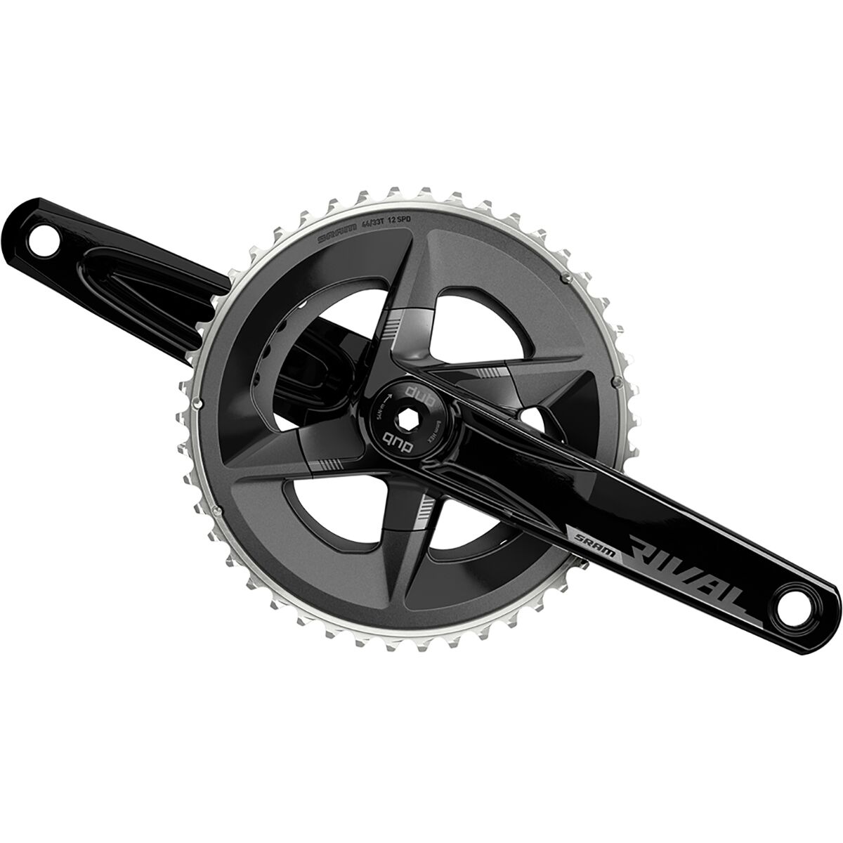 SRAM Rival 12-Speed Crankset in Black - Size: Wide/172.5mm/43-30T