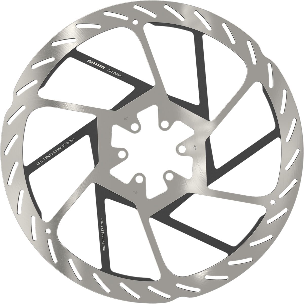 SRAM HS2 Rotor - 6-bolt - Size: 180mm