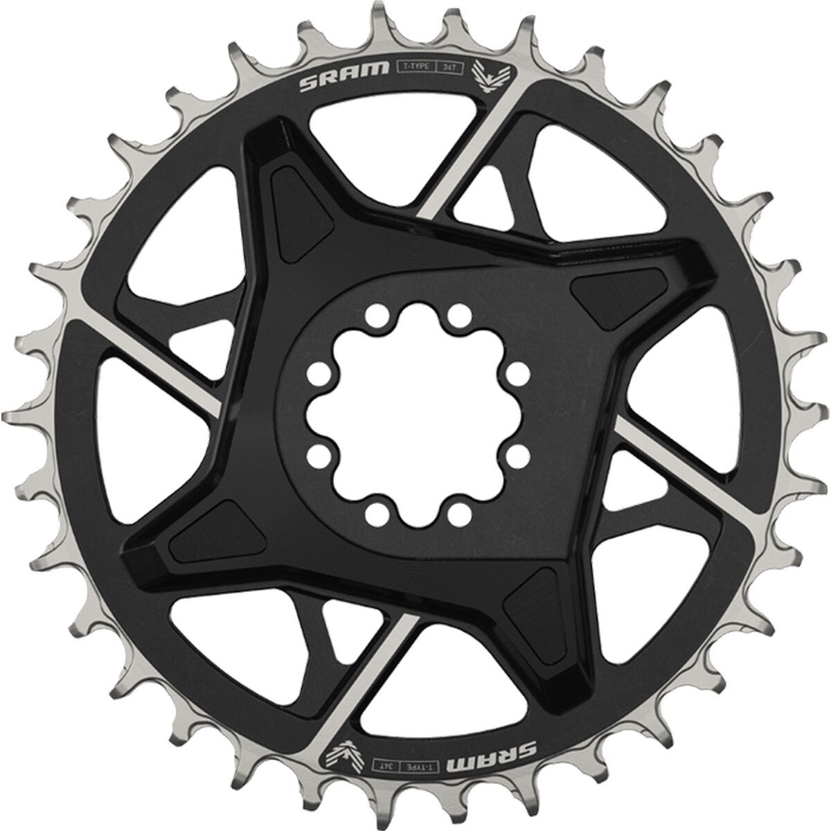 SRAM X0 Eagle Transmission Direct Mount Chainring in Black - Size: 34T/3mm Offset/Boost