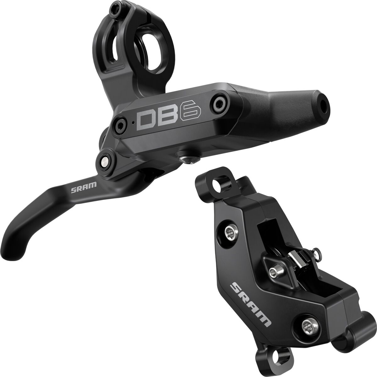 SRAM SRAM DB6 Disc Brake in Diffusion Black - Size: Left/Front/Rear - $72.20 at Steep and Cheap