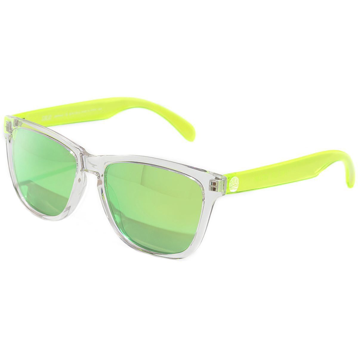 Sunski Original Polarized Sunglasses in Clear / Lime