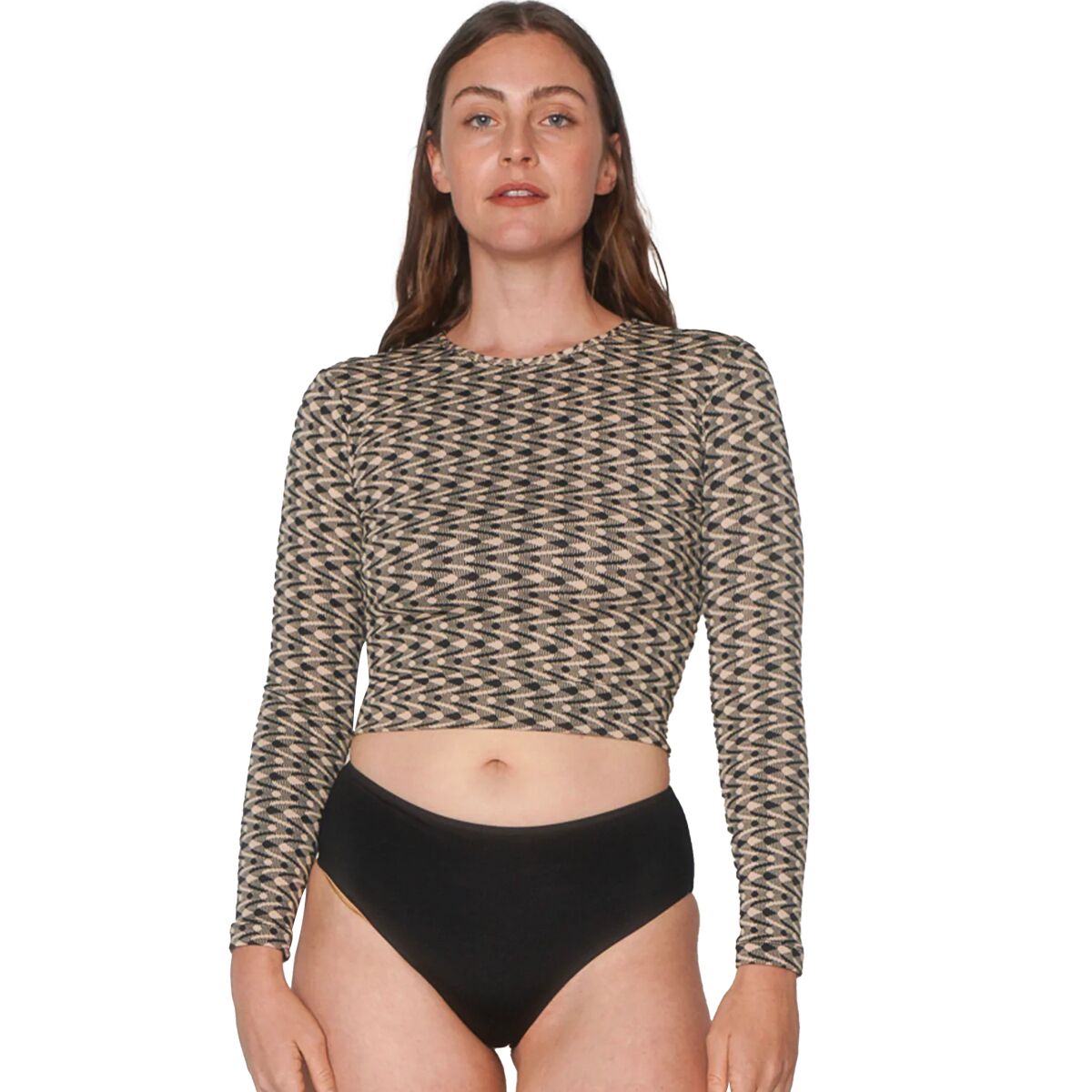 Seea Swimwear Seea Swimwear Women's Palomar Crop Top Rashguard in Aries - Size: Small - $56.37 at Steep and Cheap