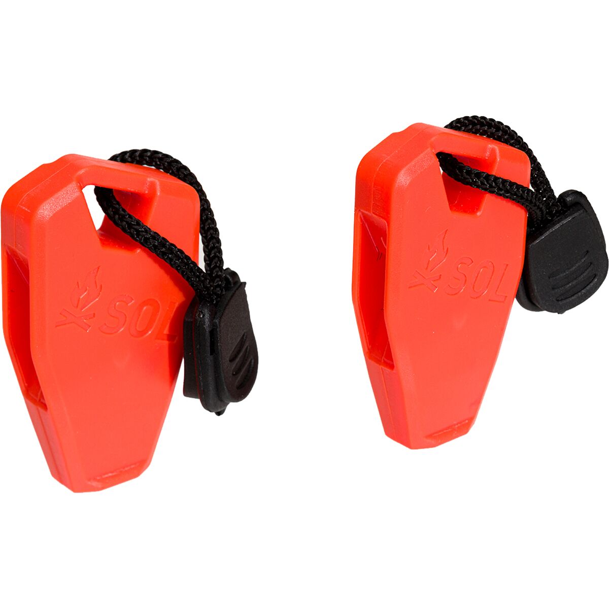 S.O.L Survive Outdoors Longer Squall Whistle - 2-Pack