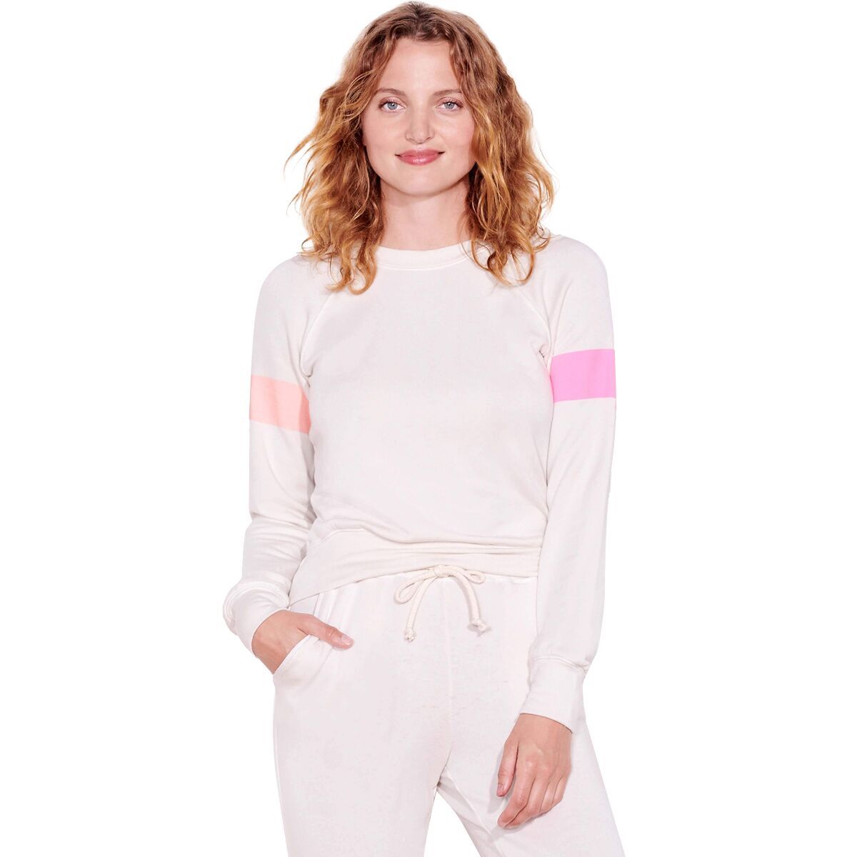 Sundry Women's 2 Tone Stripe Sweatshirt - Size: 4-XL