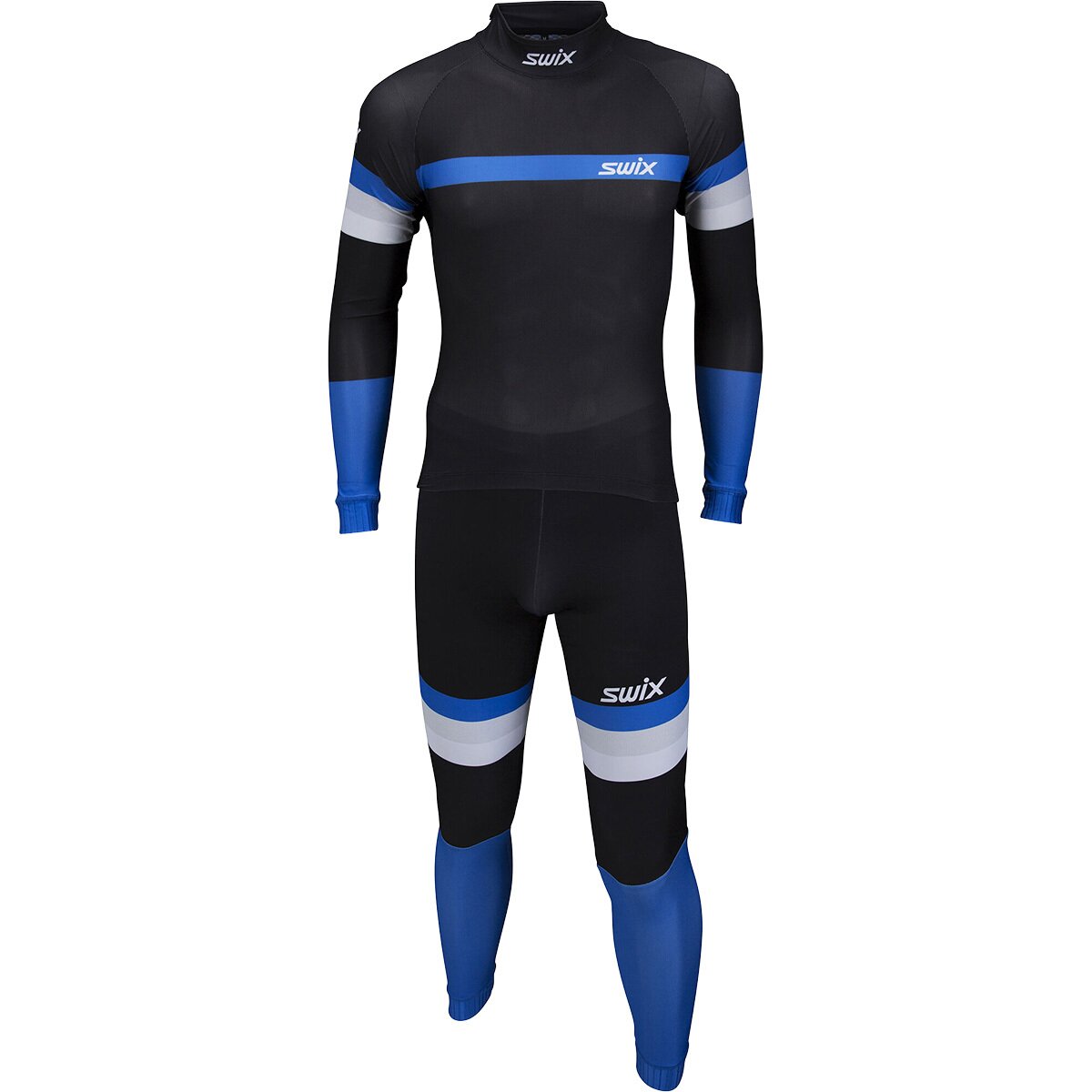 Swix Men's Focus 2-Piece Ski Suit in Olympian Blue - Size: Large