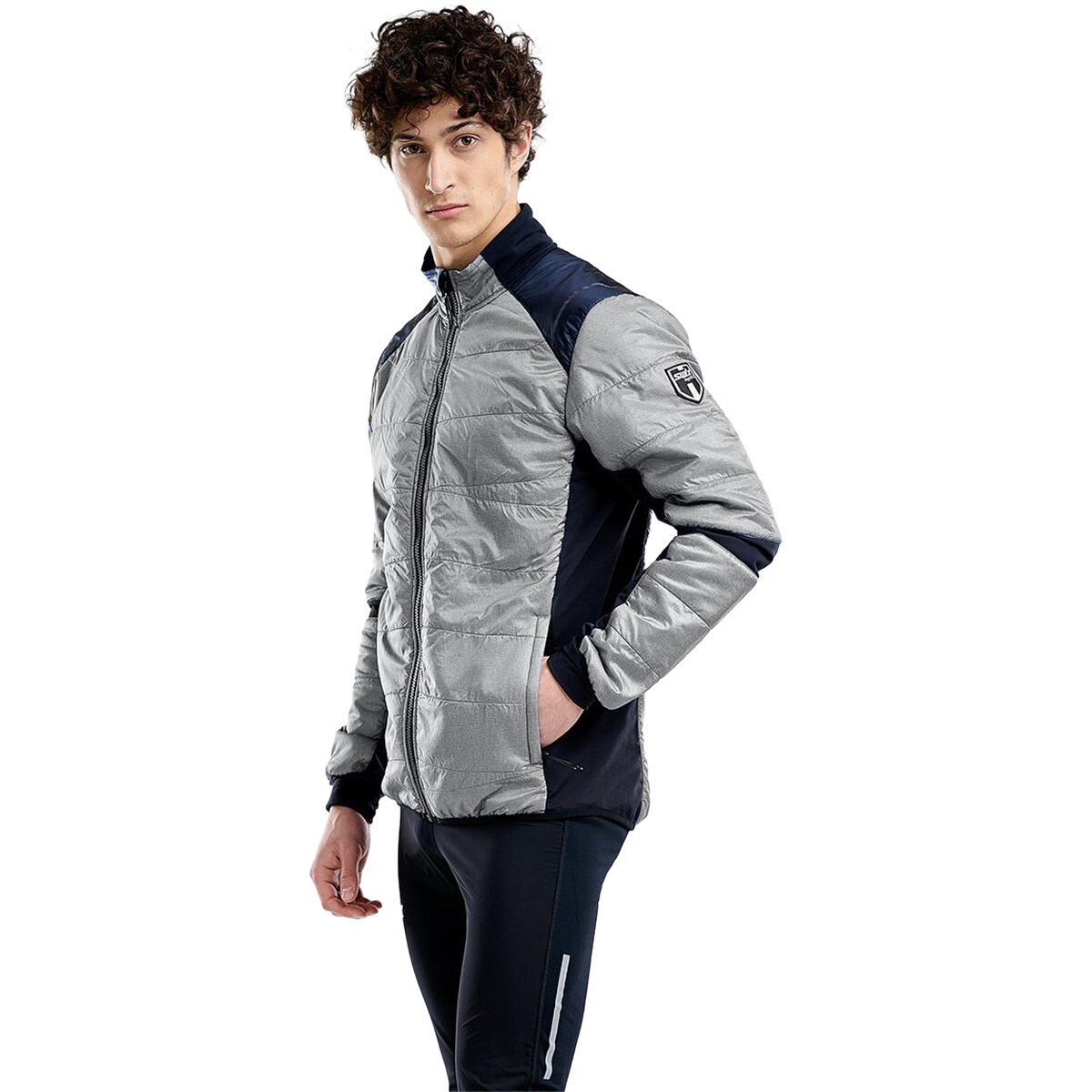 Swix Men's Mayen Quilted Jacket in Light Grey Melange - Size: XL