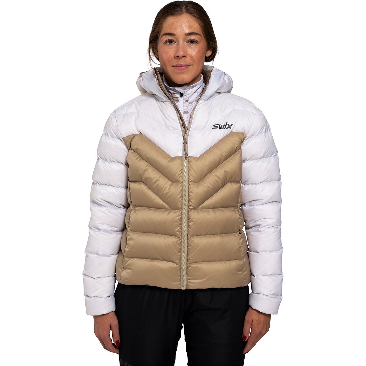Swix Swix Women's Infinity Down Jacket in Bright White / Dune - Size: Small - $155.97 at Steep and Cheap