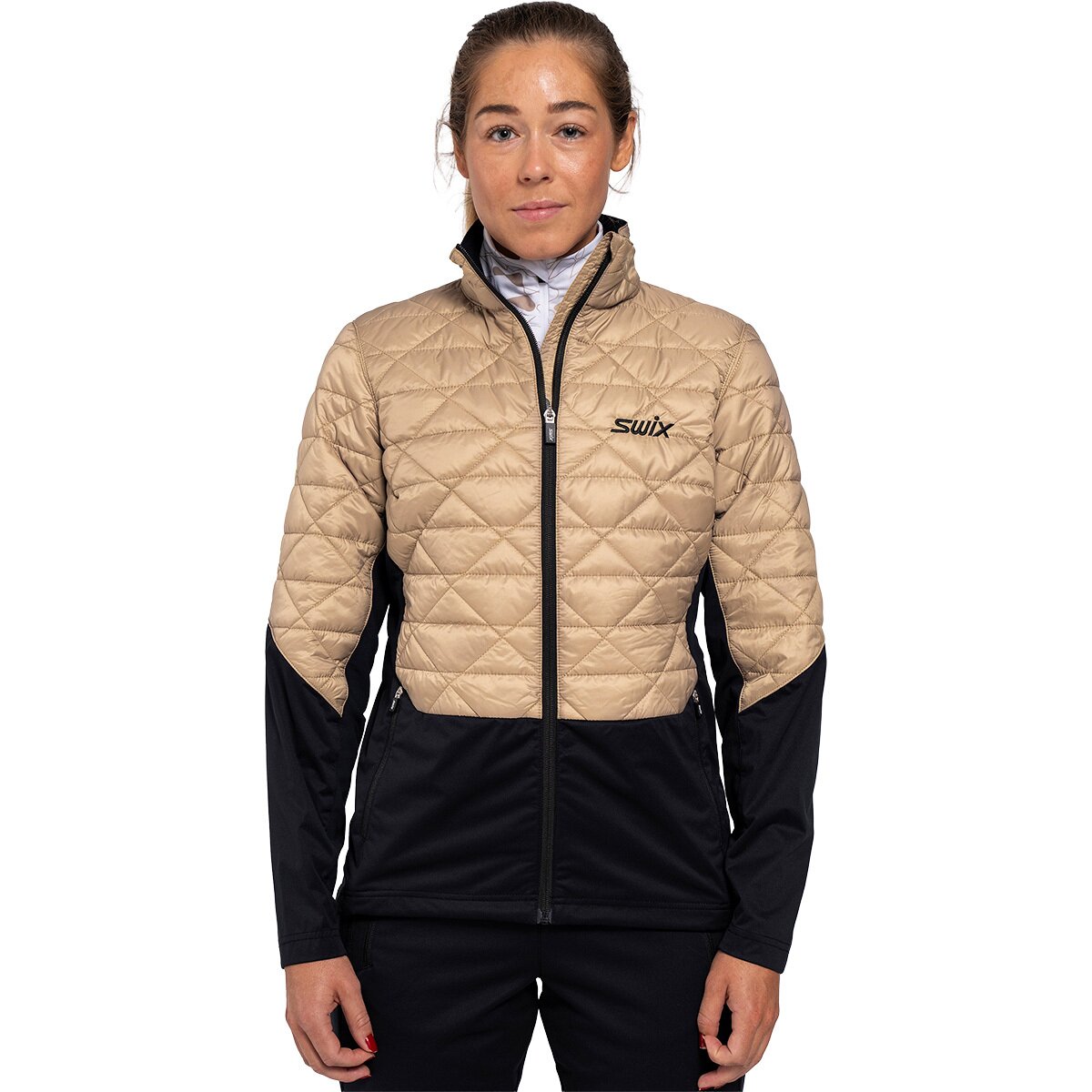 Swix Swix Women's Infinity Hybrid Insulated Jacket in Dune / Black - Size: Small - $95.97 at Steep and Cheap